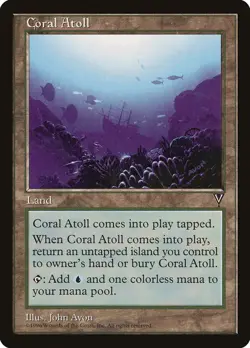 Coral Atoll [Visions] Moderately Played - Image 1