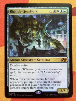 Magic MTG - Riptide Gearhulk - FOIL [Promo Pack] (0219) Aetherdrift NM - Image 1