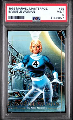 1992 MARVEL MASTERPIECES #39 INVISIBLE WOMAN PSA 9 - Image 1
