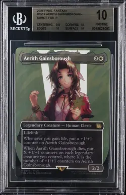 2025 MTG: FINAL FANTASY SURGE FOIL #0519 AERITH GAINSBOROUGH BGS 10 - Image 1