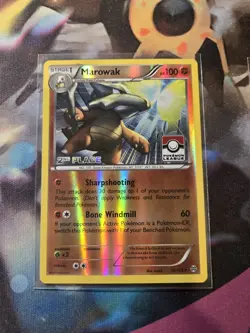 Marowak 78/162 - (Pokemon League) [2nd Place] Promo Reverse Holo TCG Card NM - Image 1