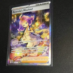 Pokemon Acerola's Mischief Me01 Mega Evolution 183/132 Illustration Rare Holo T. - Image 2