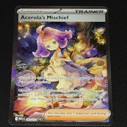 Pokemon Acerola's Mischief Me01 Mega Evolution 183/132 Illustration Rare Holo T. - Image 4