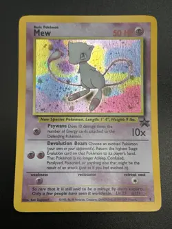 MEW Pokemon Card - WOTC Promo - Black Star - #9 - HOLO - NM (E) - Image 3