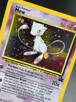 MEW Pokemon Card - WOTC Promo - Black Star - #9 - HOLO - NM (E) - Image 4