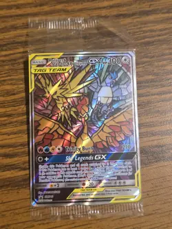 Moltres Zapados Articuno GX Tag Team SM210 Factory Sealed Pokemon TCG Promo Card - Image 1