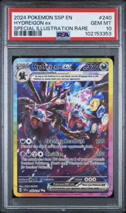 PSA 10 Hydreigon ex SIR 240/191 Pokemon Surging Sparks - Image 1