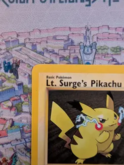 Lt. Surge's Pikachu 81/132 1st Edition Gym Heroes LP+ Vintage WOTC - Pokemon TCG - Image 4