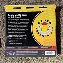 Pokemon TCG Pokemon Day 2026 Collection Lot of 2 Pikachu Promo & Boosters Sealed - Image 2