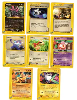 2003 POKEMON E-READER LOT OF 8 LP/MP VINTAGE AQUAPOLIS SKYRIDGE EXPEDITION - Image 1