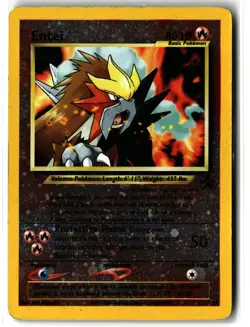 Entei ⭐ 34 Reverse Holo Promo Wizards Black Star Promos 1999 Pokemon MP - Image 1