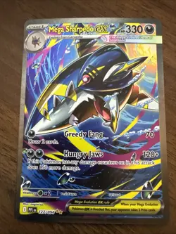 Pokemon Mega Sharpedo ex 127/094 Phantasmal Flames Special Illustration Rare - Image 1