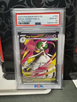 2025 Pokemon Mega Evolution Mega Gardevoir EX Ultra Rare PSA 10 - Image 1