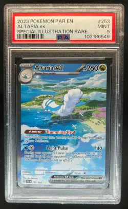 2023 Pokemon SV Paradox Rift Altaria ex #253/182 PSA 9 - Image 1