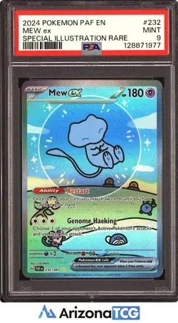 Pokemon 2024 Mew ex 232/091 Special Illustration Rare Paldean Fates PSA 9 - Image 1