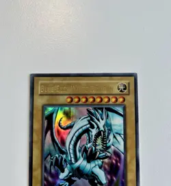 Yu-Gi-Oh! Old Blue-Eyes White Dragon LOB-001 1st Edition Asian English Excellent - Image 5