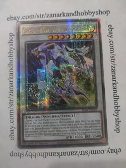 YuGiOh Crystal Wing Synchro Dragon RA02-EN029 Quarter Century Secret Rare - Image 1