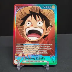 Monkey D Luffy (Alternate Art) OP13-001 Leader One Piece Carrying on His Will NM - Image 1