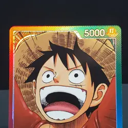 Monkey D Luffy (Alternate Art) OP13-001 Leader One Piece Carrying on His Will NM - Image 3