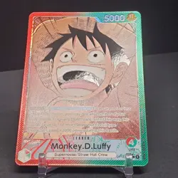 Monkey D Luffy (Alternate Art) OP13-001 Leader One Piece Carrying on His Will NM - Image 5