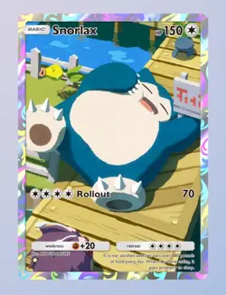 Snorlax ☆ Pokemon TCGP TCG Pocket English ENG Full Art Digital Trading Card - Image 1