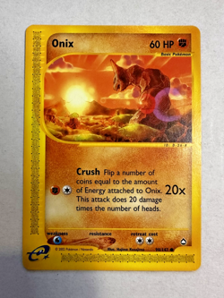 Pokemon Card - Aquapolis 98/147 - ONIX (common) - NM - Image 1