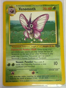 Venomoth - 29/64 - Pokemon Jungle Unlimited Rare Card WOTC LP - Image 1
