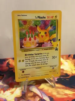 Pokemon TCG - Birthday Pikachu #24 Celebrations Collection Holo Card NM - Image 3