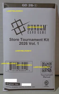 GUNDAM CARD GAME STORE TOURNAMENT KIT 2026 VOL 1 NEW SEALED GCG BANDAI NAMCO - Image 5