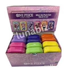 1 Box of One Piece Card Game Mini-tin Pack Set Vol.2 Asian Limited- 12 Mini Tins - Image 3