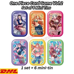 One Piece Card Game Mini-tin Set Vol.2 TS-02 Asian Limited - Set of 6 Mini Tins - Image 1