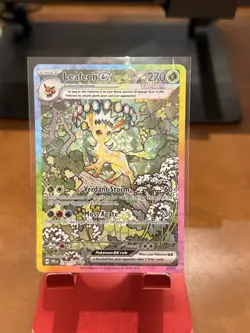 Pokemon TCG Leafeon EX Prismatic Evolutions Card 144/131 - Image 1