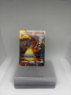 Pokemon TCG Charizard GX Holo Ultra Rare Card Hidden Fates 9/68 - Image 1