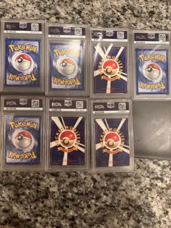 Nintendo PSA Graded Pokemon TCG Lot - Blastoise, Charizard, Zapdos - 7 Cards - Image 1