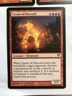 Tyrant Of Discord X3 Avacyn Restored Ex/ NM Cond See Pics Front/back English - Image 4