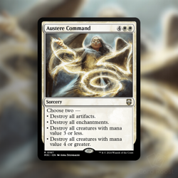 MTG Magic Austere Command 0167 Commander: Modern Horizons 3 M3C White Sorcery - Image 1