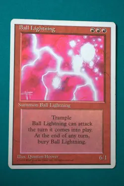 Ball Lightning - MTG - 4th Edition - Lightly Played - Magic the Gathering(2) - Image 1