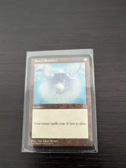 1 x Pearl Medallion - Tempest - Heavy Play - MTG - read descrip! - Image 1