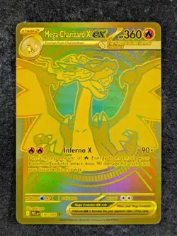 2025 Pokemon MEGA CHARIZARD X EX 130/094 Phantasmal Flames Mega Hyper Rare ENG - Image 1