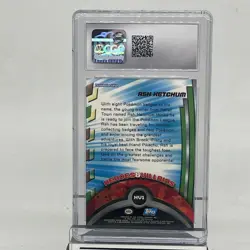 2000 Topps Pokemon TV Ash Ketchum HV1 Animation Series 2 CGC Mint 9 Low Pop - Image 2