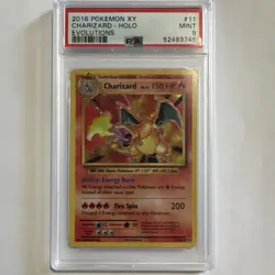 Pokemon TCG Charizard Holo Rare Evolutions 11/108 Stage 2 English PSA 9 - Image 1