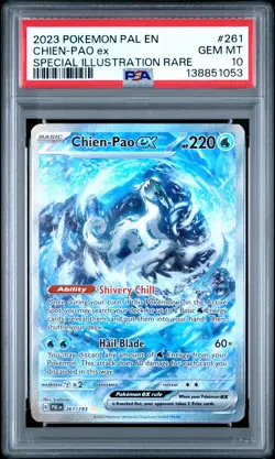 2023 POKEMON PAL EN-PALDEA EVOLVED SPECIAL ILLUSTRATION RARE CHIEN-PAO EX PSA 10 - Image 1