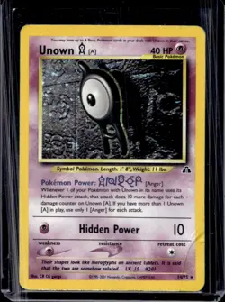 2001 Pokemon Neo Discovery Unown A Holo #14/75 - Image 1