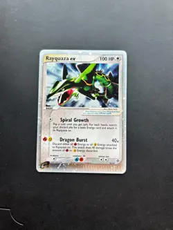 Rayquaza ex 97/97 Dragon Holo Ultra Rare Foil Pokemon TCG Nintendo LP - Image 1