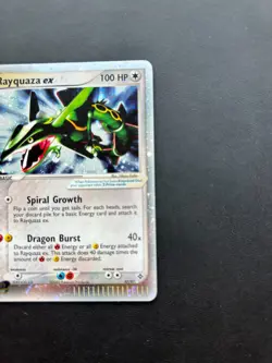 Rayquaza ex 97/97 Dragon Holo Ultra Rare Foil Pokemon TCG Nintendo LP - Image 4