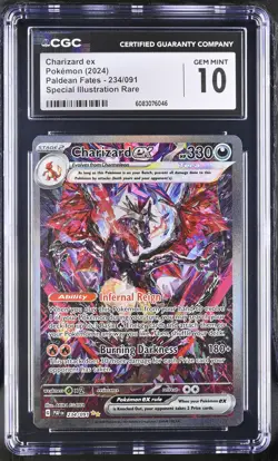 Charizard EX 234/091 Special Illustration Rare Pokemon CGC 10 Gem Mint *046 - Image 1