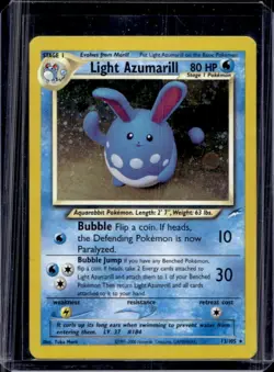 2002 Pokemon Neo Destiny Light Azumarill Holo #13/105 - Image 1