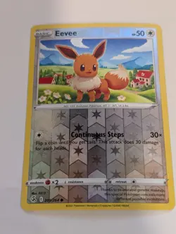 Eevee 205/264 SWSH08: Fusion Strike Reverse Pokemon Holo Foil Nice! - Image 1