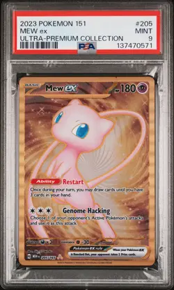 2023 POKEMON 151 ULTRA-PREMIUM COLLECTION #205 MEW EX PSA 9 - Image 1