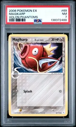 2006 POKEMON EX HOLON PHANTOMS #69 MAGIKARP PSA 7 - Image 1